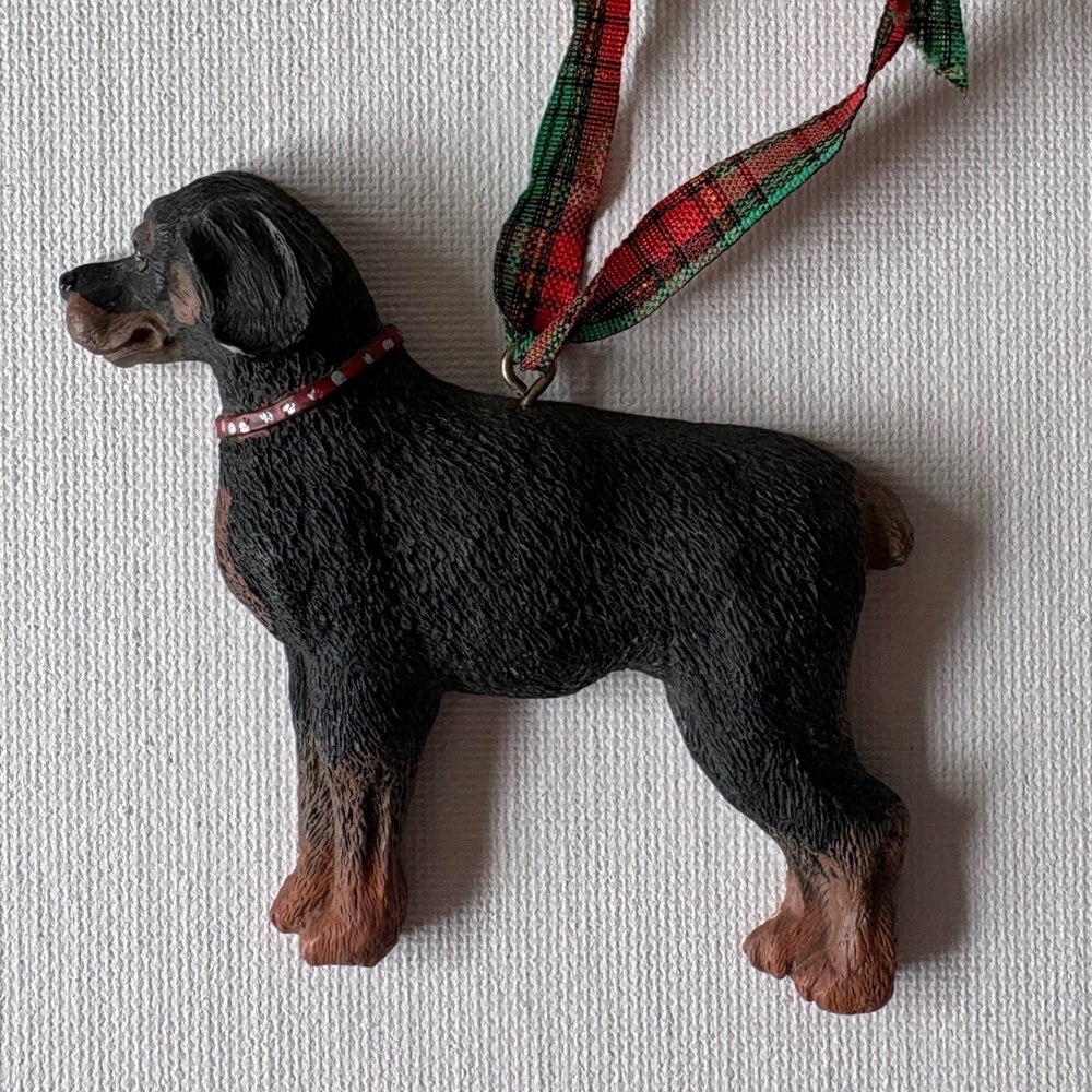Kurt Adler Dandy Dog Rottweiler 1 Resin Christmas Tree Ornament Dogs Holiday pet